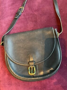 Vintage Coach made in New York City Saddle Bag